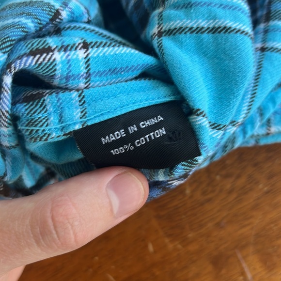 XL Blue Copper Mountain Flannel - Picture 6 of 7